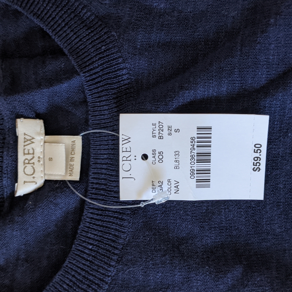 Navy women's Cotton Sweater- RN77388